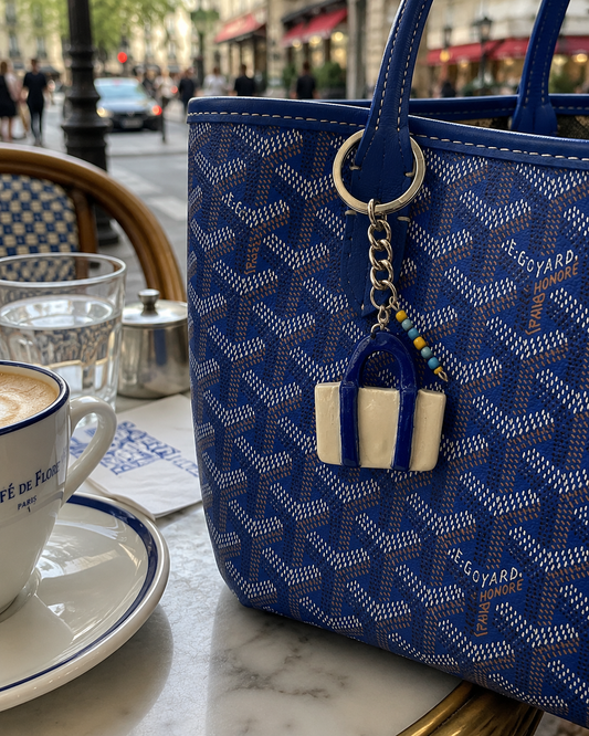 Blue Tote Bag Charm